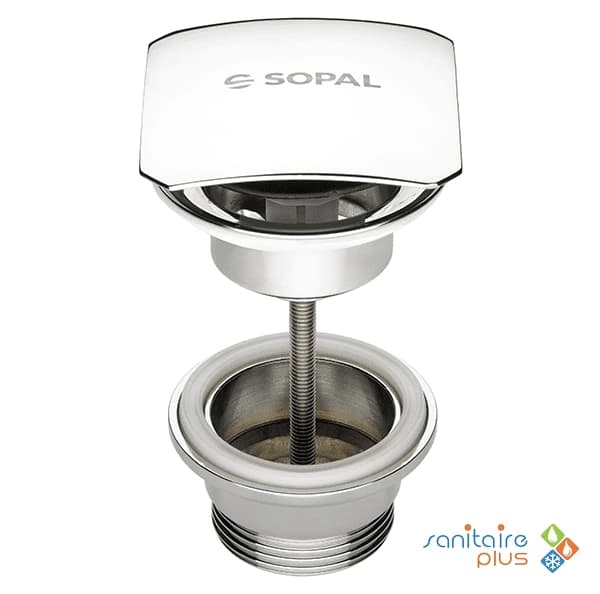 Bonde de lavabo clic clac Carré - SOPAL