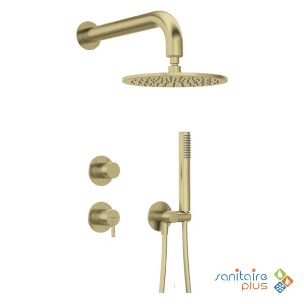 Kit Mitigeur Douche Encastré Deante Silia 250 gold brossé
