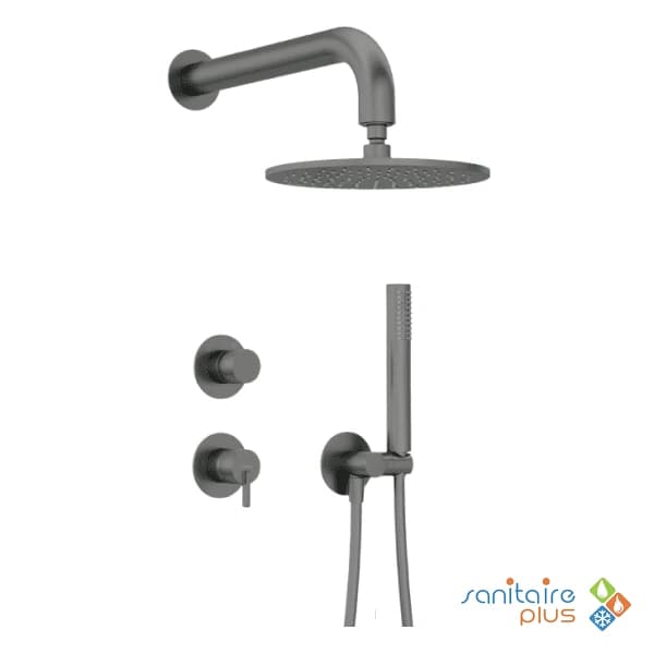 Kit Mitigeur Douche Encastré Deante Silia 250 en titane