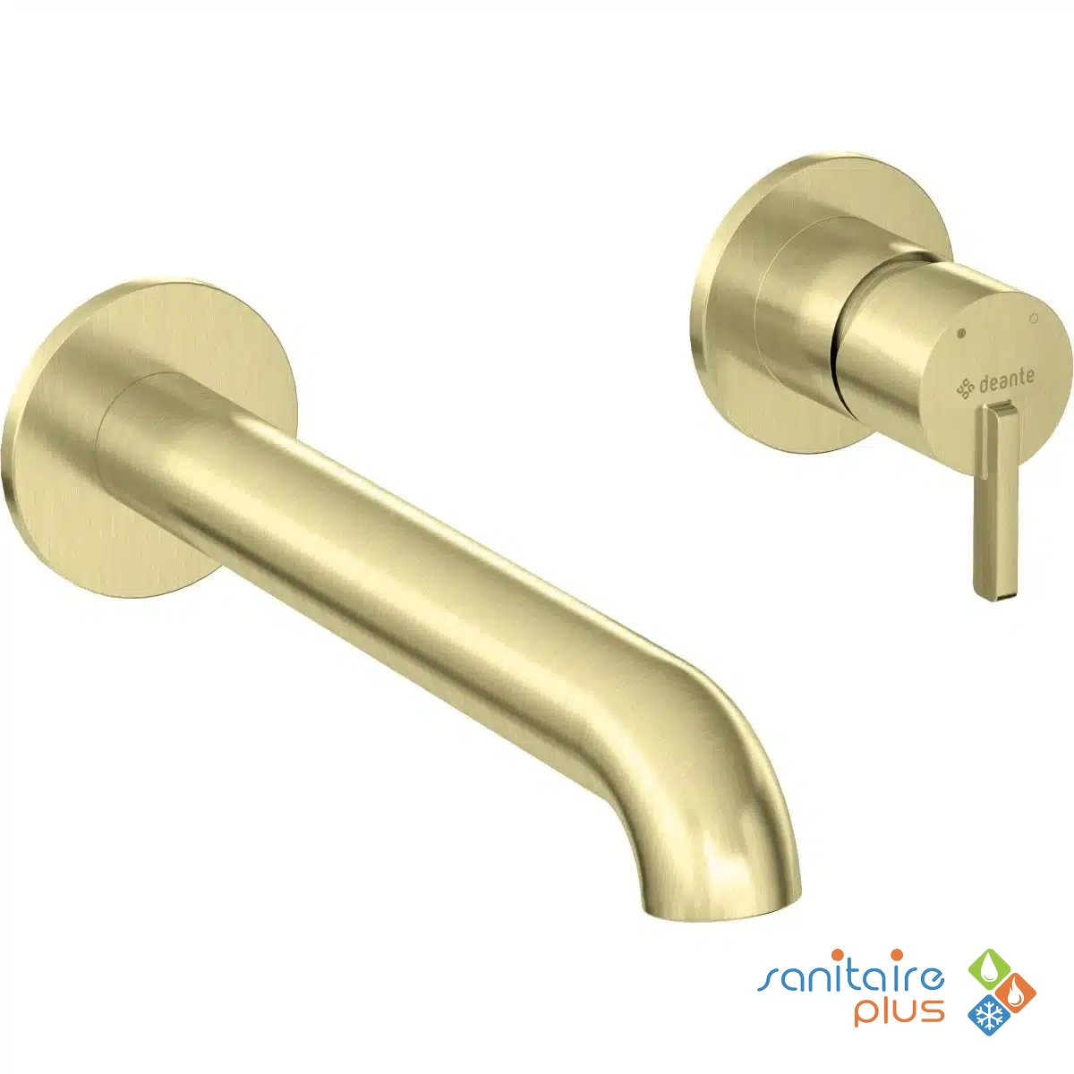 Mitigeur lavabo encastré or brossé – Deante Silia