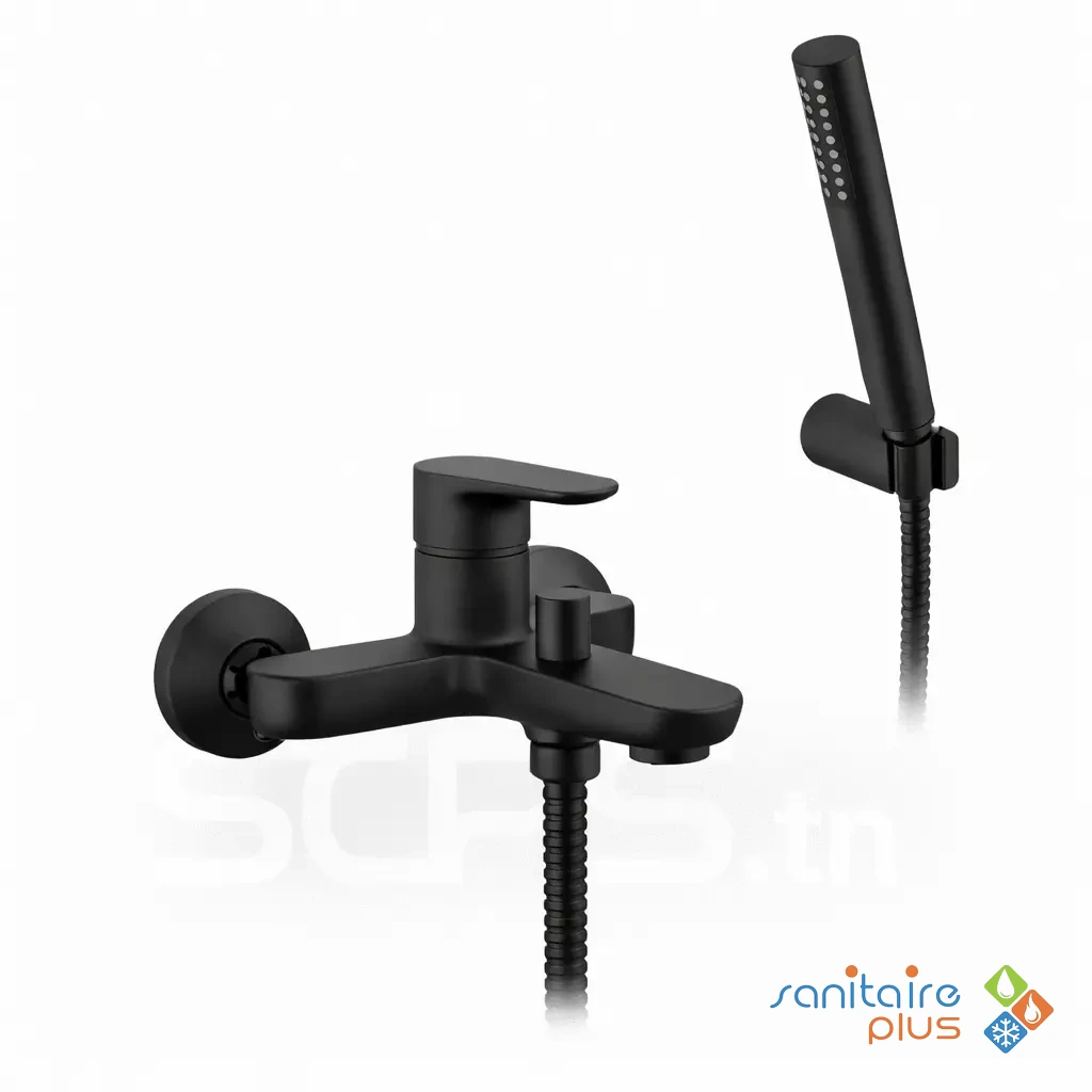 Mitigeur bain douche noir ITALO – PALAZZANI